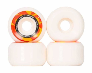 Enuff Conical Skateboard Rollen 4pack | White Orange