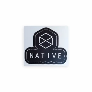 Native Logo Aufkleber | Black