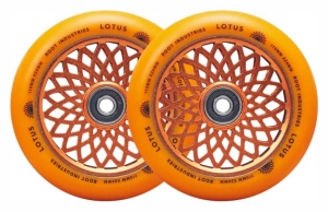 Root Lotus 110mm Stunt Scooter Rollen Wheels 2-pack | Radiant Orange