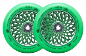 Root Lotus 110mm Stunt Scooter Rollen Wheels 2-pack | Radiant Green