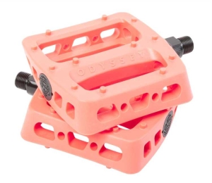 Odyssey Twisted Pro BMX Pedale | Bright Red