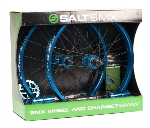 Salt Valon 20" BMX Vorderrad  / Hinterrad + Teileset | Cyan