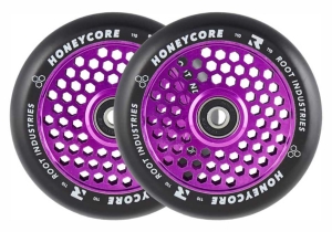 Root Honeycore 110mm Stunt Scooter Rollen 2-Pack | Black Purple