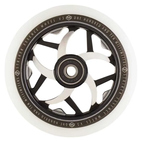striker essence v3 110mm kółko hulajnogi wyczynowej rolle rader stunt scooter wheel white black.webp