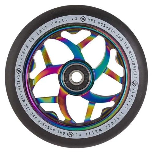 striker essence v3 110mm kółko hulajnogi wyczynowej rolle rader stunt scooter wheel black rainbow.webp