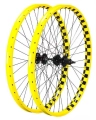 mafiabikes blad 27.5 komplet kół rowerowych Laufradsatz wheelie wheel set geared yellow check (1).webp