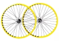 mafiabikes blad 29 komplet kół rowerowych Laufradsatz wheelie wheel set geared yellow check (2).webp