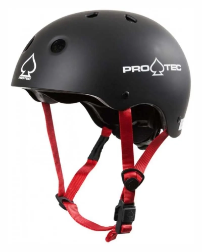 pro-tec junior classic fit kask skate bmx helmet helm matte black (1).webp
