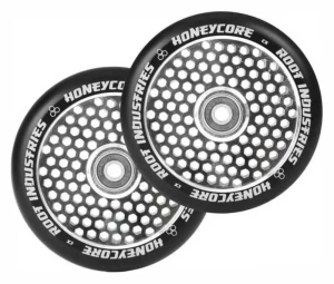 Root Honeycore 120mm Stunt Scooter Rollen 2-Pack | Schwarz / Mirror