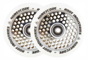 Root Honeycore 110mm Stunt Scooter Rollen 2-Pack | White Mirror