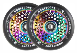 Root Honeycore 110mm Stunt Scooter Rollen 2-Pack | Black Neochrome