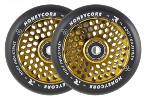 Root Honeycore 110mm Stunt Scooter Rollen 2-Pack | Black Gold Rush