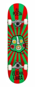 Enuff Lucha Libre Skateboard für Kinder | 7.25" Red Green