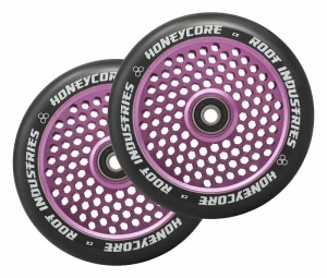 Root Honeycore 120mm Stunt Scooter Rollen 2-Pack | Black Purple