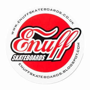 Enuff Rounded Aufkleber | Red