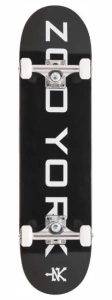 Zoo York Logo Block Skateboard | 8" Black