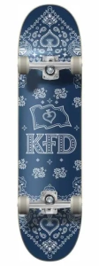 KFD Bandana Skateboard | 7.75" Navy