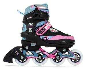 SFR Pixel verstellbare Inline-Skates für Kinder | Blue Pink