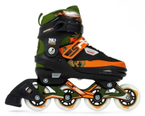 SFR Pixel verstellbare Inline-Skates für Kinder | Green Orange