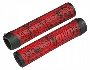 NS Bikes Hold Fast Griffe MTB Lock-On | Red Black