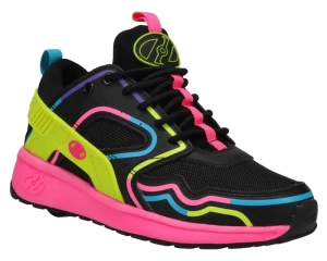 Heelys Force Smooth Schuhe mit Rollen | Black Pink Yellow