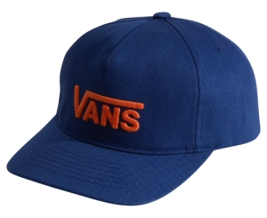 Vans Drop V Logo Snapback Kappe | Deep Indigo