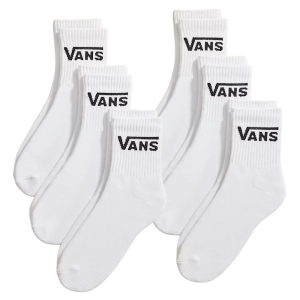 Vans Classic Half Crew Socken 6er-Pack | White