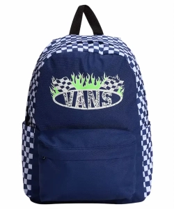 Vans Old Skool Grom Rucksack für Kinder 18L | Check Navy