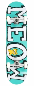 Meow Logo Skateboard | 8" Teal