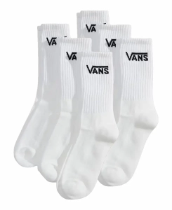 Vans Classic Crew Socken 6er-Pack | White