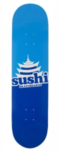 Sushi Pagoda Logo Skateboard Deck | 8" Blue