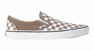 Vans Classic Slip-On Schuhe | Checkboard Walnut