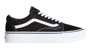 Vans Old Skool Platform Schuhe | Black White