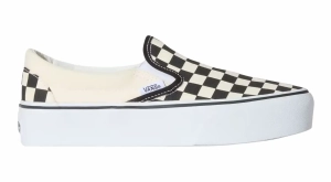 Vans Slip-On Platform Schuhe | Checkboard Black White