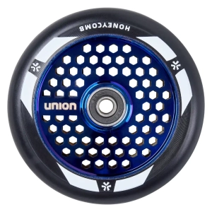 Union Honeycomb 110mm Stunt Scooter Rolle | Chrome Blue