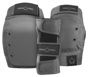 Pro-Tec Street Junior Skate Protektoren Set für Kinder | Grey