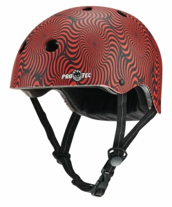 Pro-Tec x Spitfire Low Pro Skate Helm | Swirl Red