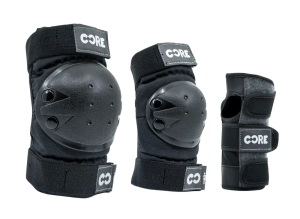 CORE Junior Triple Protektoren Set für Kinder | Black