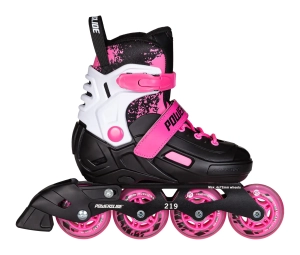 Powerslide Khaan Junior Magic verstellbare Inline-Skates für Kinder | Pink