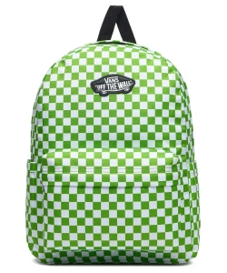 Vans Old Skool Grom Check Rucksack für Kinder 18L | Lime Burst