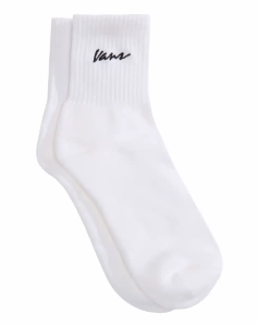 Vans Classic Script Half Crew Socken | White