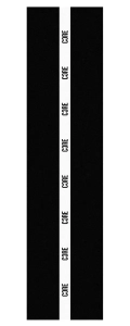 CORE 50/50 Stunt Scooter Griptape | Black White