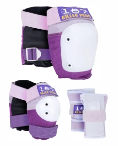 187 Killer Pads Junior Six Kinder Schoner Set | Purple