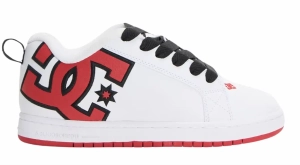 DC Shoes Court Graffik Skate Schuhe | White Red Black