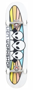 Alien Spectrum Skateboard | 8" White