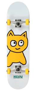 Meow Big Cat Skateboard für Kinder | 7" White