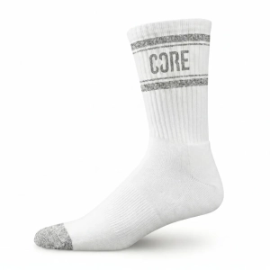 Core Classic Performence Crew Socken | White