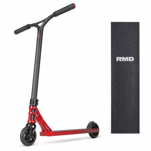 MGP MGX 450 Blood Red mit zusätzlichem RMD Classic Small Logo Griptape